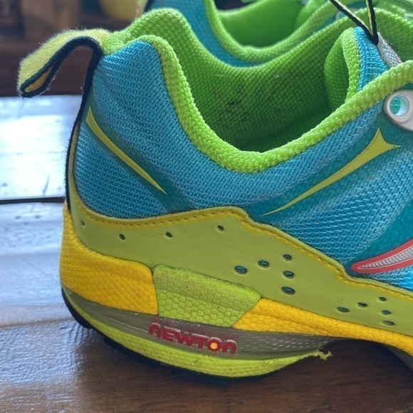 Newton Terra Momentum Running Blue Lime Women Training Sneakers Size 7 - Picture 3 of 13
